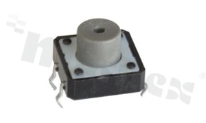Tact Switch; THT; dimensions: 12.0x12.0; h=8.5mm; vertical; operating force 160gf; button: round
