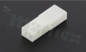 Wtyk żeński; montaż: przewód-przewód; Ilość styków: 2; obciążalność 3A; napięcie 250V; współpracuje z CLEDUT02