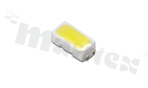 Dioda LED PLCC2 3014; Lextar PC30U12 V0; Biała zimna 6500K (Elipsa 3-stepmAc Adams-Single Bin); TD:TE 22-26lm/65mA; typ. 3.08V; CRI min 90; 120 stopni; soczewka żółta dyfuzyjna; 3.0x1.4x0.65mm /2000