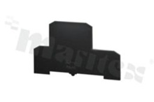End wall for ZUG-21 | ZUG-21/E0 | ZUG-22 | ZUG-23 | ZUG-24; 1,0mm thick; yellow; snap-on mounting