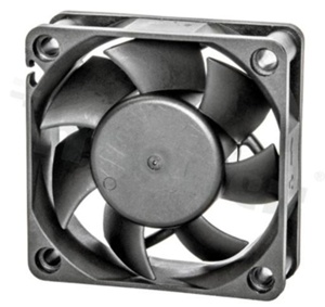 Fan; DC; 12.0VDC; 60x60x20mm; 0.49m3/min; 26.2dB.