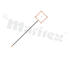 Antena; patch; GNSS; 1559-1586MHz; 0.33dBi; VSWR<1.15; RHCP; kierunkowa; RF1.13; 0.1m; IPEX; przyklejana; 25x25x7.5mm