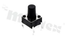 Przełącznik Tact Switch; THT; wymiary korpusu 6.0x6.0; h=8.3mm; pionowy; o sile nacisku 160gf; przycisk okrągły