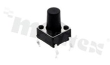 Przełącznik Tact Switch; THT; wymiary korpusu 6.0x6.0; h=8.3mm; pionowy; o sile nacisku 160gf; przycisk okrągły