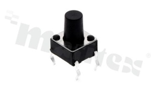 Tact Switch; THT; dimensions 6.0x6.0; h=8.3mm; vertical; operating force 160gf; button: round