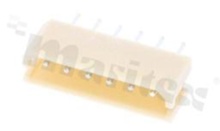 Header for PCB; pitch 2.50mm; 6-contacts; THT; male; top entry; 250V/3A