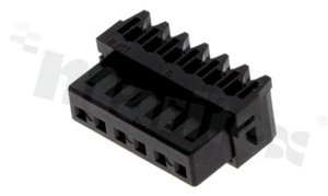 Header; pitch 2.50mm; 6-contacts; female; for cable AWG#24-28; 250V/2A