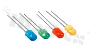 Dioda LED; selekcja: CX0Y0891; owal 5.2x4.6mm; Zielona 525-535nm; 4180-8200 mCd; dyfuzyjna; 70x35 stopni; bez stoperów