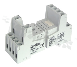 Socket for relay R4; R4N; 14 PIN;6A; mounting; DIN; 6A/250VAC
