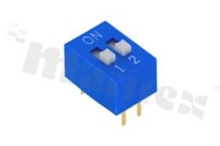 DIP Switch; THT; 2-poles; pitch 2.54mm