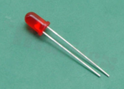 Dioda LED THT 5mm; czerwona 618-627nm; 1715-3770mcd/20mA; soczewka dyfuzyjna czerwona; 40 stopni