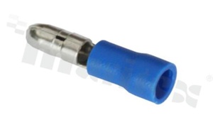 Bullet terminal; blue; female; crimped for cable 1.5-2.5mm2; H=10.0mm; D=4.3mm; F=11mm; L=21