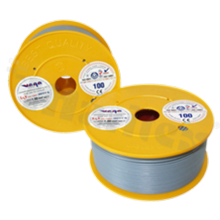 Single wire LGY/H05V-K; with copper multi-strand; grey; cross section 1.00mm2; AWG 17; 500V; -40+105 deg.C; 100m.