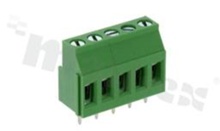 PCB terminal block; pitch 5.00mm; 5-ways; vertical; wire range 0.5-2.5mm2 (AWG 26-12); with screws for a cross screwdriver; brass cage; green color; UL 300V/20A, TUV 250V/20A