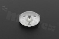 Soczewka typu backlight, średnica:15,8 mm,  wysokość: 5,3 mm,  , wielkość otworu pod diodę LED : 3,1 mm