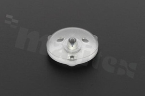Backlight lens, diameter: 15,8mm, height:5,3mm, hole size for the LED diode: 3,1mm