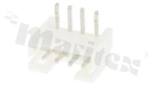 Header for PCB; pitch 2.00mm; 4-contacts; THT; male; side entry; 100V/2A