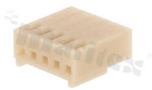 Korpus złącza kablowego; w rastrze 2.54mm; 5-stykowego; żeńskie; na przewód AWG#22-28; 250V/3A