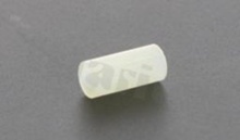 Tulejka dystansowa; plastikowa; okrągła; przelotowa bez gwintu; średnica zewnętrzna 3.7mm; średnica wewnętrzna 2.2mm; wysokość 8.0mm