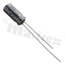 Kondensator THT; 22uF; 50V; 105st.C; 5x11 r2mm; 1000h