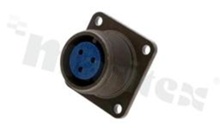 Plug 97-3102A-14S-1S; series 97 MIL-C-5015; external thread; female connector; 3 pin; 13A; panel mount