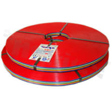 Flat ribbon cable TLWY; with 10 separately insulated copper wires; cross section 0.12mm2; AWG 26; 300V; -40+105 deg.C; 50m.