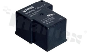 Electromagnetic relay; contact rating current 40A; coil voltage 24VDC; make contact (1Z) 40A/30VDC;40A/240VAC