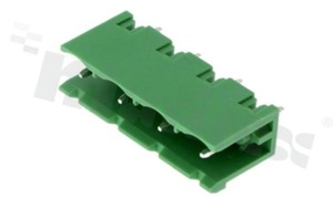 Listwa zaciskowa rozłączalna; w rastrze 7.50mm; 4-torowa; męska; pionowa; otwarta; UL 300V/15A; TUV:400V/20A