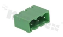 Pluggable terminal block; pitch 5.08mm; 3-ways; male; straight pin header; closed type; UL 300V/16A; TUV:320V/20A