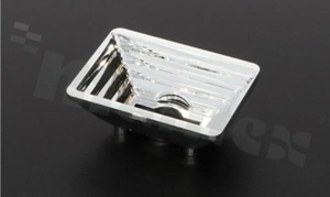 Reflector for mid power LEDs, 30st. x 60st., length: 35mm, width: 25mm, height: 13.5mm, RoHS