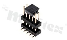 Listwa stykowa do PCB; w rastrze 2.00mm; 2x5 styków; montaż: SMD; męska; prosta; dwurzędowe 2-poziomowa
