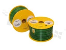 Przewód pojedynczy LGY/H05V-K; z wielodrutową miedzianą żyłą; zielony/czarny; przekrój 1.50mm2; AWG 16; 500V; -40+105 st.C; 100m.