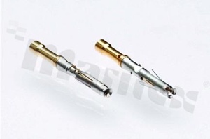 Female pin, size 20, gold flash, crimp type, for wire 0.5-0.8mm2, AWG 30-28