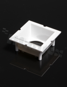 Shade for LED; Number of LEDs: 1; Dimensions: 40x40mm; Height: 17.62mm; meterial: PC; Fastening: screw; color: white