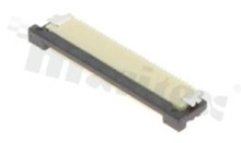 ZIF connector for FFC/FPC; pitch 0.50mm; 32-contacts; SMD; side entry; downside contacts