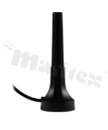 Antena; prętowa prosta; Wi-Fi; 2400-7125MHz; 4.7dBi; VSWR<2.3; liniowa; dookólna; RG174LL; 1m; SMA; magnetyczna/przyklejana; fi30x83.2mm; IP67