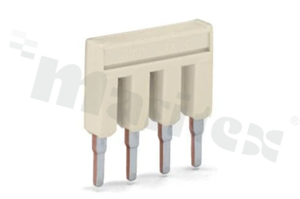 Mostek do złączy przelotowych serii 2002; 3-torowy; jasnoszary; 800V/32A