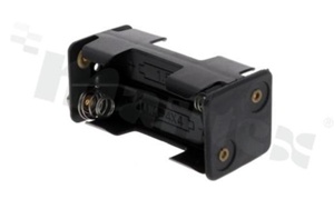 4xAAA Battery holder; with 6 prong snap