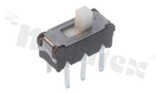 Miniaturowy przełącznik suwakowy; dwubiegowy; 2-pozycyjny; sposób przełączania ON-ON