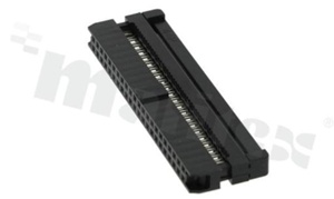 IDC connector; pitch 2.00mm; 44-contacts; female; for ribbon cable AWG#26-#28