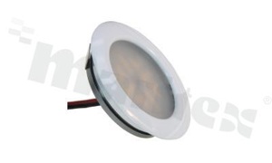 Oprawa nShelf CREE PLCC4, 3W, 3000K, CRI 80, kąt 140°, śr. 70mm, 12V, biały połysk