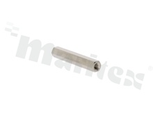 Spacer sleeve; brass; nickel-plated; hexagonal; internal-internal thread; M3; L: 30mm; L1: 10mm; key SW5