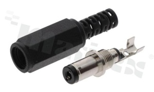 Wtyk DC; żeński; średnica wewnętrzna 2.1mm; średnica zewnętrzna 5.5mm