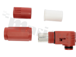 Złącze: zasilające DC; wtyk; ES-250A; 1,5kV; PIN: 1; IP67; 70mm2, czerwone