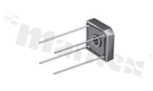 Bridge Rectifier; 400V; 8A; -55+125 deg.C; THT; BR8(13.21x7mm)