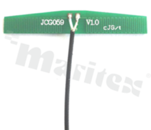 Antena; PCB; GSM; 824-1990MHz; 2.0dBi; VSWR<3.0; liniowa; RF1.13/RF1.37; IPEX/MCF; przyklejana; 47x7.6mm