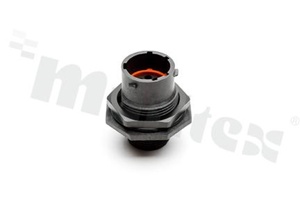 Connector: circular; socket; on panel mounting.front side nut; PIN: 10