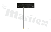 Antenna; rectangular; Wi-Fi Dual-band; 2400-7150MHz; 4.7dBi; VSWR<2.2; linear; IPEX; adhesive; 78.6x21.4mm; black