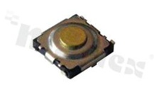 Przełącznik Tact Switch; SMD; wymiary korpusu 5.0x5.0; h=1.5mm; pyłoszczelny; o sile nacisku 250gf; przycisk okrągły