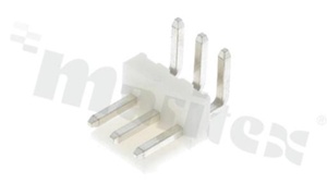 Header for PCB; pitch 3.96mm; 3-contacts; THT; male; side entry; 250V/7A